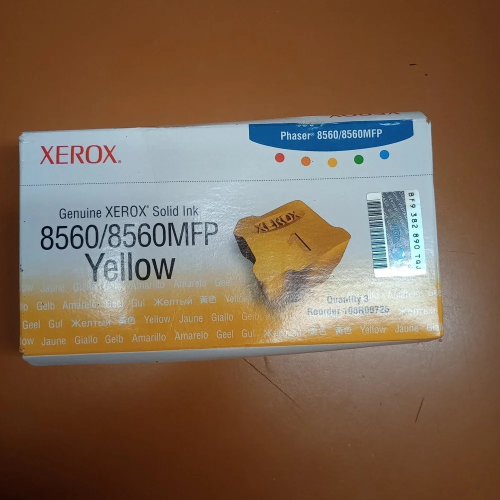 Xerox 8560 8560MFP Genuine Yellow Solid Ink 3 Sticks 108R00725 NEW